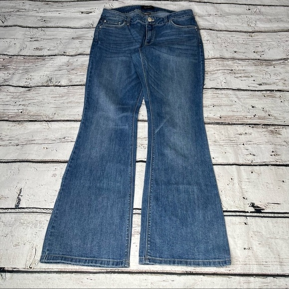White House Black Market Denim - White House Black Market Skinny Flare Jeans Size 8S